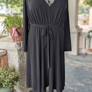 Eloquii Black Long Sleeve Dress